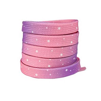 Women's 1 Pair Flat 0.31'' Tie-Dye Dots Shoestrings for Casual Hiking Shoes 47.2"