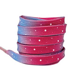 Women's 1 Pair Flat 0.31'' Tie-Dye Dots Shoestrings for Casual Hiking Shoes 47.2"