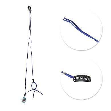 19.7" Leaf Braided Hair Chain for Women 1 Pc