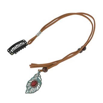 19.7" Leaf Braided Hair Chain for Women 1 pc