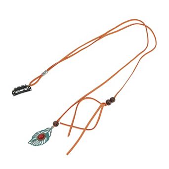 19.7" Leaf Braided Hair Chain for Women 1 pc