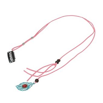19.7" Leaf Braided Hair Chain for Women 1 pc