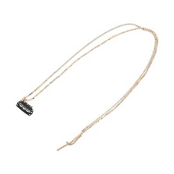 19.7" Colorful Rhinestone Braided Hair Chain for Women 1 pc