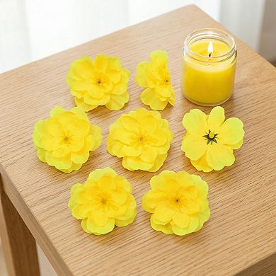 Artificial Plum Blossom Mini Bouquets, H Winter Jasmine with Detachable Flower Heads 5.9"H