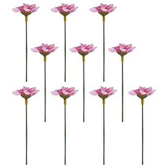 Large Artificial Roses Bouquet, Silk Rose with Detachable Flower Heads, Realistic Faux Floral 5.9"H