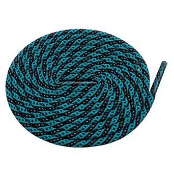 Two-Color Twill Dot Striped Round Shoelaces 2 Pairs for Martin Boots 47.2"