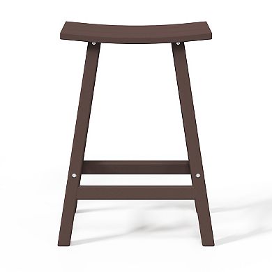 24" height Outdoor / Patio Saddle bar stool