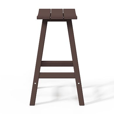 24" height Outdoor / Patio Saddle bar stool