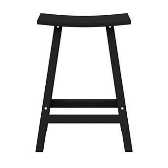 24" height Outdoor / Patio Saddle bar stool