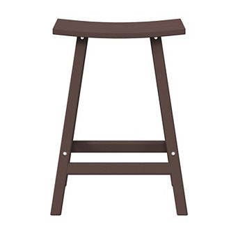 24" height Outdoor / Patio Saddle bar stool