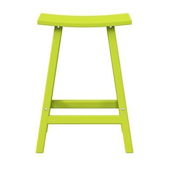 24" height Outdoor / Patio Saddle bar stool