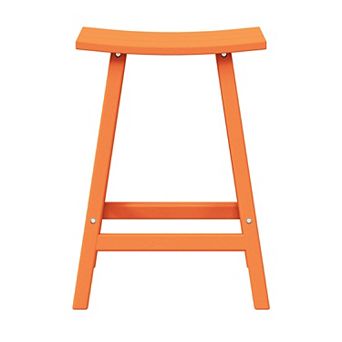 24" height Outdoor / Patio Saddle bar stool