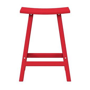 24" height Outdoor / Patio Saddle bar stool