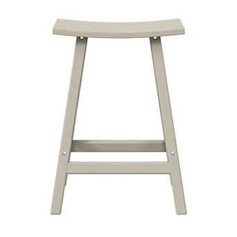 24" height Outdoor / Patio Saddle bar stool