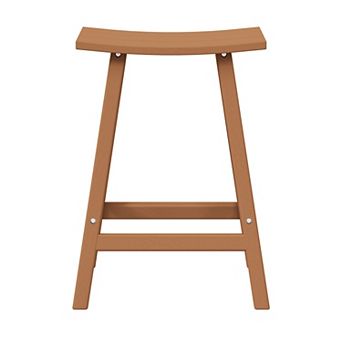 24" height Outdoor / Patio Saddle bar stool