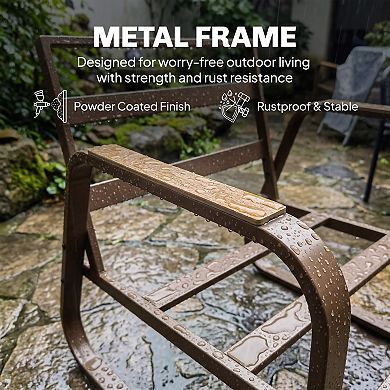 Outsunny 4 Piece Patio Furniture Set, Outdoor Sofa Set,