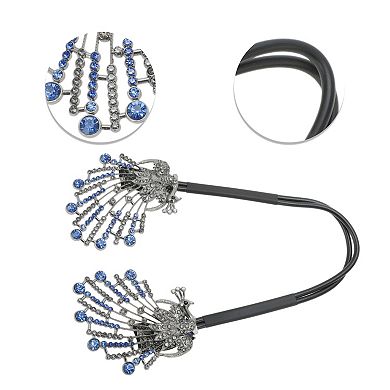 Grace Peacock Hair Clips for Home 1 Pc