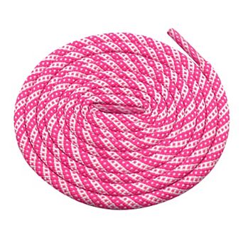 Two-Color Twill Dot Striped Round Shoelaces 2 Pairs for Martin Boots 39.4"