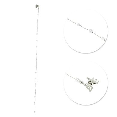 19.7" Butterfly Braided Hair Chain for Women 1 Pc