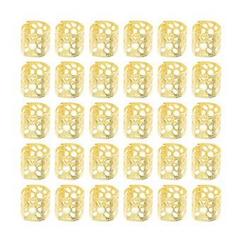 30 pc Shiny Hollow Hair Ring 1.38 Inch