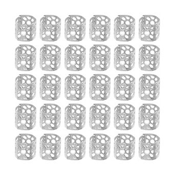 30 pc Shiny Hollow Hair Ring 1.38 Inch