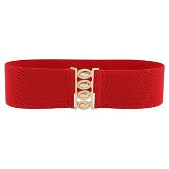 Women's Stretchy Belts Fashion Vintage Elastic Waistband for Dresses Coats