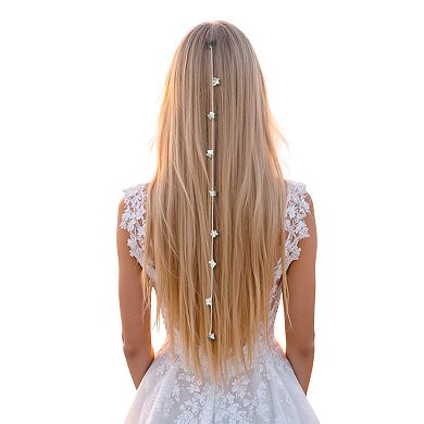 19.7" Butterfly Braided Hair Chain for Women 2 Pcs