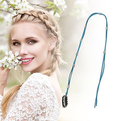 20.09" Eight Beads Braided Hair Chain for Women 1 Pc