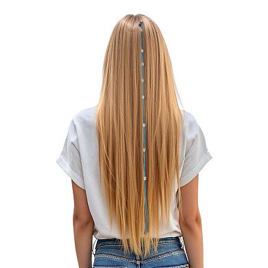 20.09" Eight Beads Braided Hair Chain for Women 1 Pc