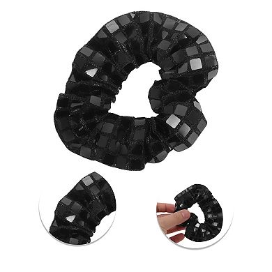 Elegant Sequins Hair Ties 1 Pc Black