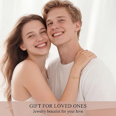 Delicate Heart Birthstone Bracelet