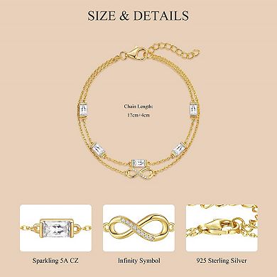 Delicate Heart Birthstone Bracelet