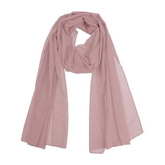 Women's Chiffon Scarf Sheer Lightweight Shawl Long Head Wrap for All Seasons
