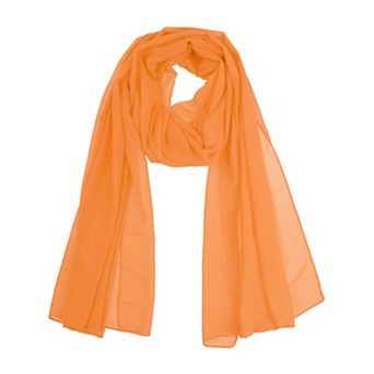 Women's Chiffon Scarf Sheer Lightweight Shawl Long Head Wrap for All Seasons