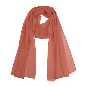 Women's Chiffon Scarf Sheer Lightweight Shawl Long Head Wrap for All Seasons