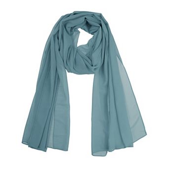 Women's Chiffon Scarf Sheer Lightweight Shawl Long Head Wrap for All Seasons