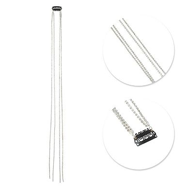 19.7" Vintage Rhinestone Braided Hair Chain for Women 1 Pc