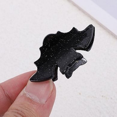 1.81x0.87x0.95 Halloween Funny Claw Clip for Women 1 Pc Bat Black
