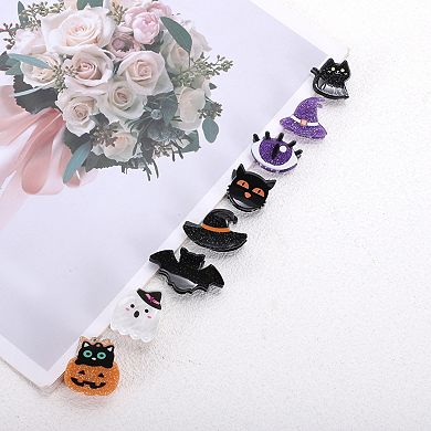 1.81x0.87x0.95 Halloween Funny Claw Clip for Women 1 Pc Bat Black