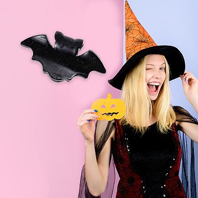 1.81x0.87x0.95 Halloween Funny Claw Clip for Women 1 Pc Bat Black