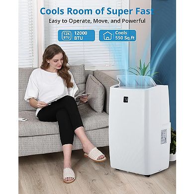 12000 BTU Portable AC Unit, Quiet Cooling