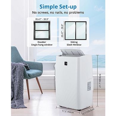 12000 BTU Portable AC Unit, Quiet Cooling