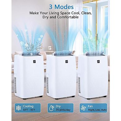 12000 BTU Portable AC Unit, Quiet Cooling