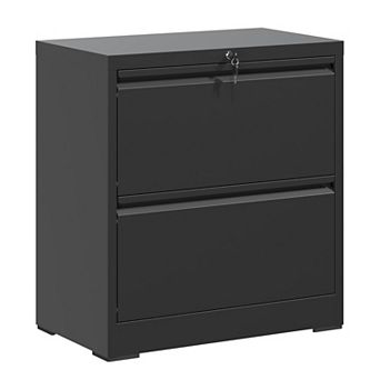 VIYET 2 Drawer File Cabinet with Lock - Metal Lateral Filing Cabinet for Home Office
