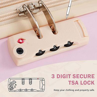 5-Piece ABS Luggage Set with Expandable Cases