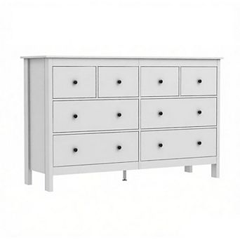 8 Drawer Dresser, 50" Modern Wooden Dressers Chests of Drawer