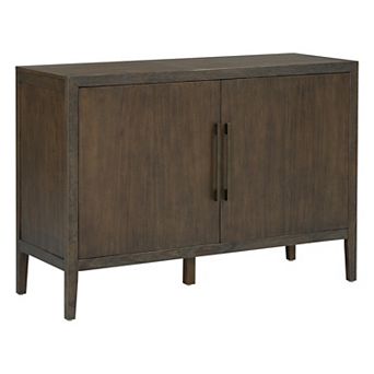 KWPZQEB Farmhouse Pine Veneer Sideboard with Adjustable Feet & Metal Handles for Kitchen