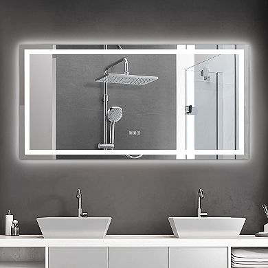 72" x 36" LED Bathroom Mirror Backlit with Dimmable Color Temperature, Touch Control