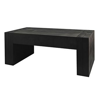 KWPZQEB Rectangular Farmhouse Wood Coffee Table, 49 Inch