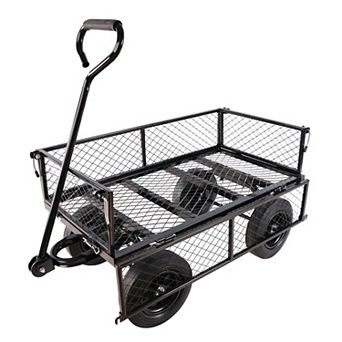 KWPZQEB Multifunctional Tools Cart, Garden Wagon Cart, Solid wheels